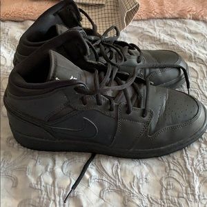 Black boys mid rise air Jordan’s
